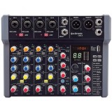 Mikšerinis pultas 8 kanalų SU FX/BT/USB Citronic CMA-8